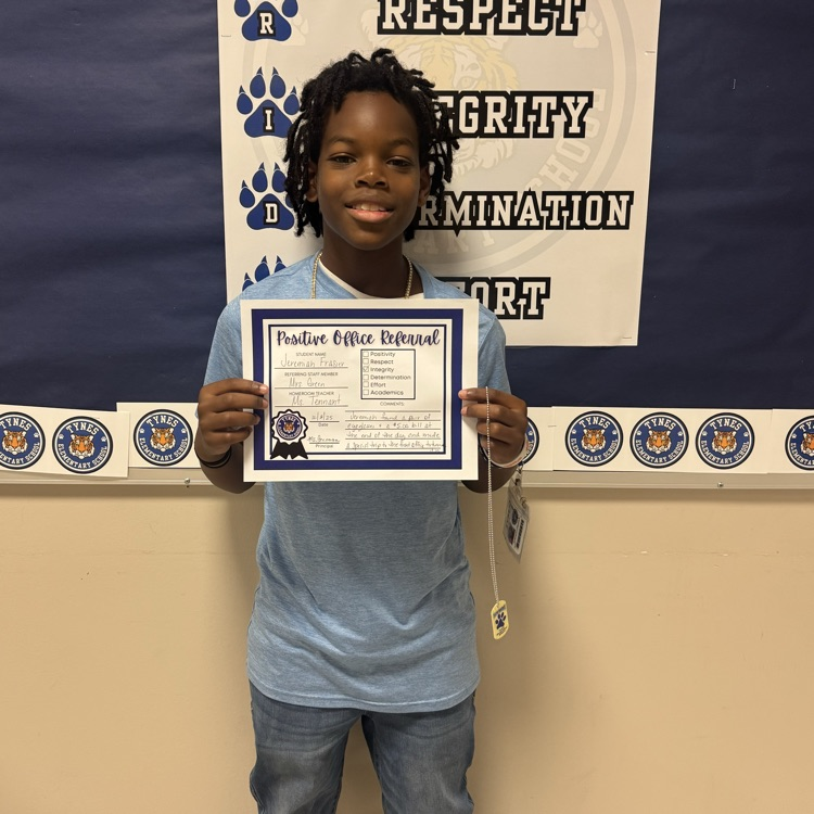 Way to go, Jeremiah! Your hard work, positive attitude, and determination shine bright. Keep leading with PRIDE—you’re setting an amazing example!