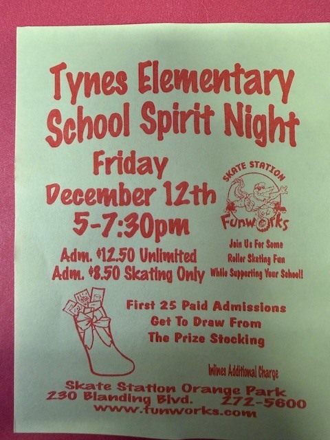 Skate Station Skate Night December 12, 5-7:30 PM