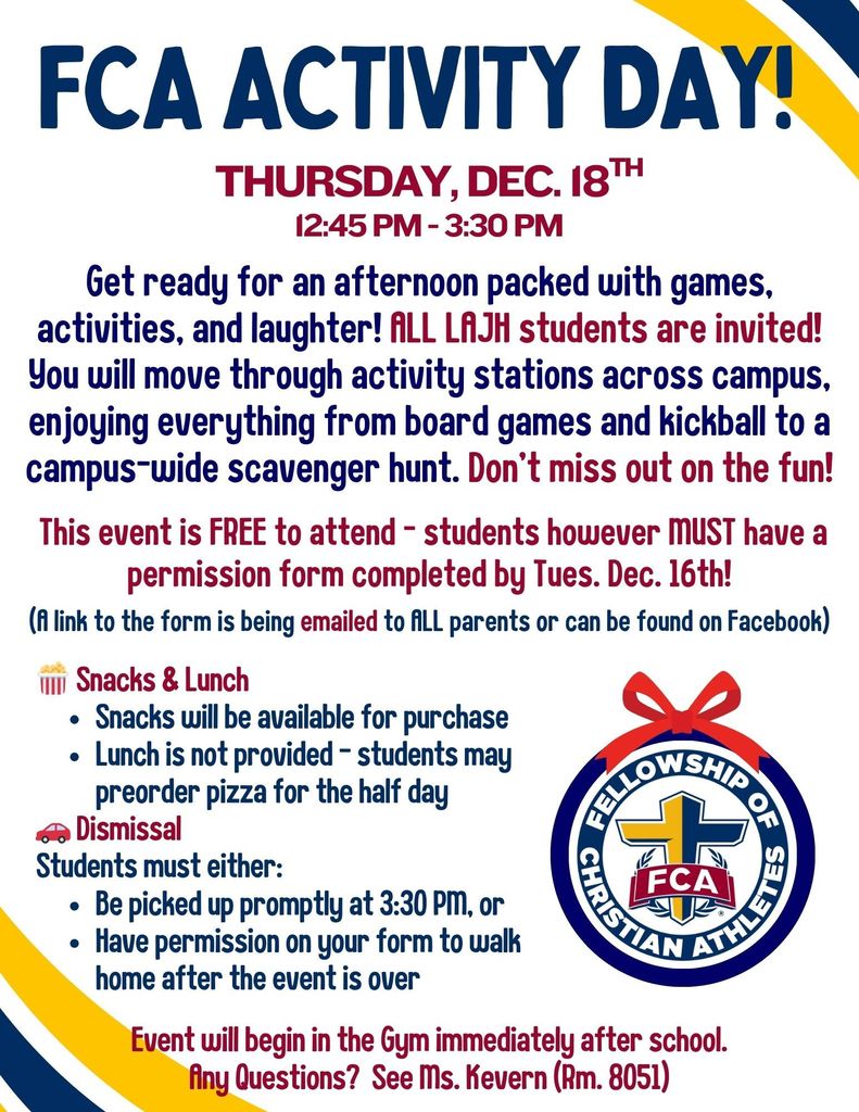FCA Activity Day coming soon!