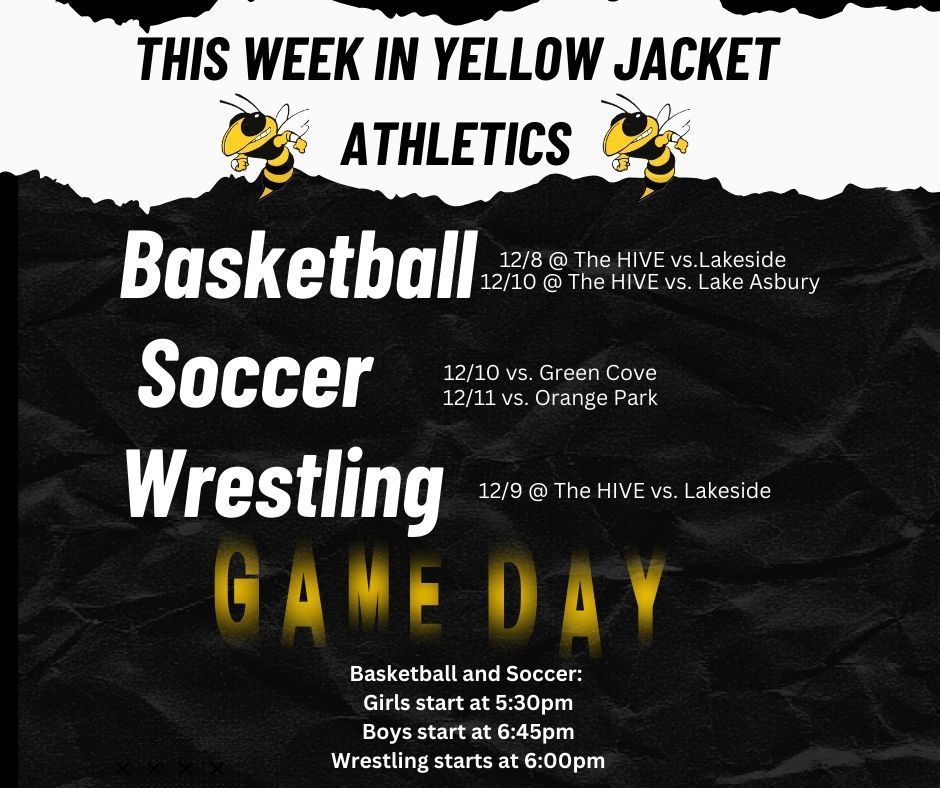 Athletic weekly games.