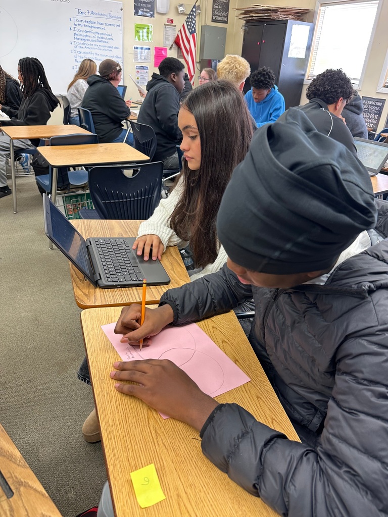 Ms. Sigona’s world history students dove into a powerful comparison of the American and French Revolutions. They began by using a Venn diagram to map out the causes, significant events, and outcomes of each revolution, while also identifying the key similarities between the two. From there, they tackled higher-level questions that pushed them beyond basic facts and into deeper analysis and reasoning. The activity helped students explore not just what happened, but why these revolutions unfolded differently and how both helped shape the modern world.