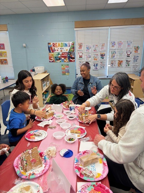Our Little Paws students had a great time at their Gingerbread House Party, and we loved having parents join in the fun! Students and families worked together to decorate gingerbread houses, laugh, and enjoy some quality time on campus.  Thank you to our Little Paws families for coming out and making this a fun and memorable event for our youngest Panthers!