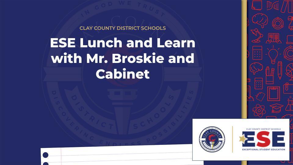 ESE Lunch and Learn