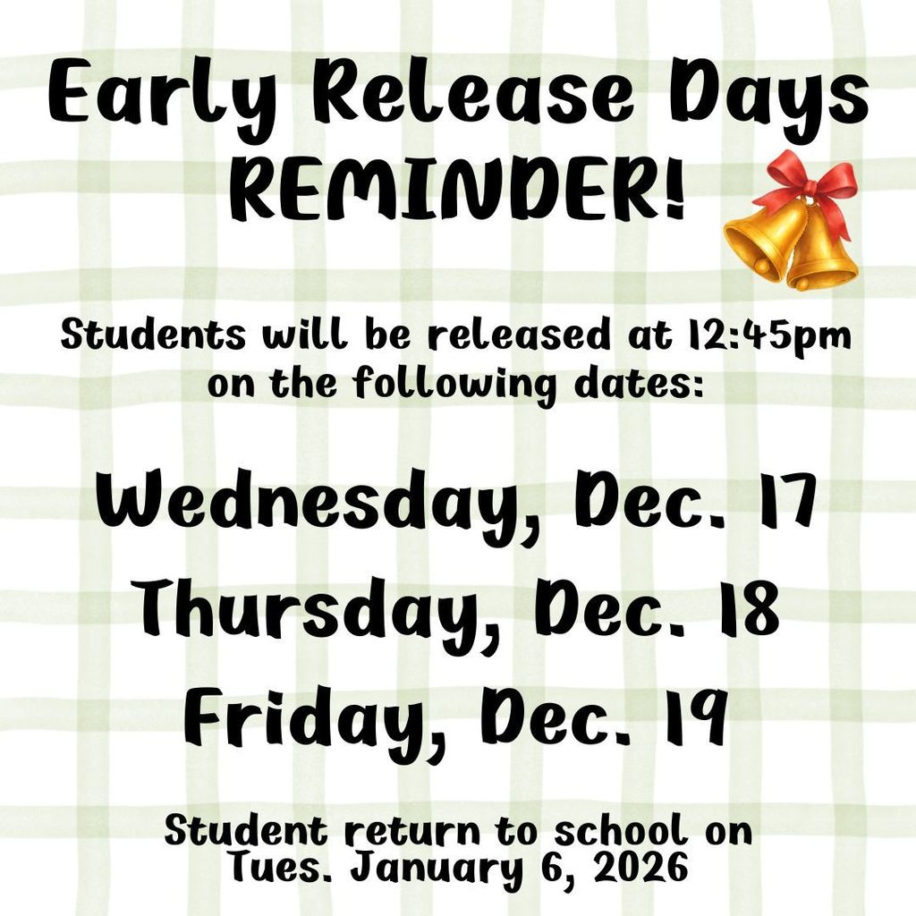 Early Release Day Reminder (2)