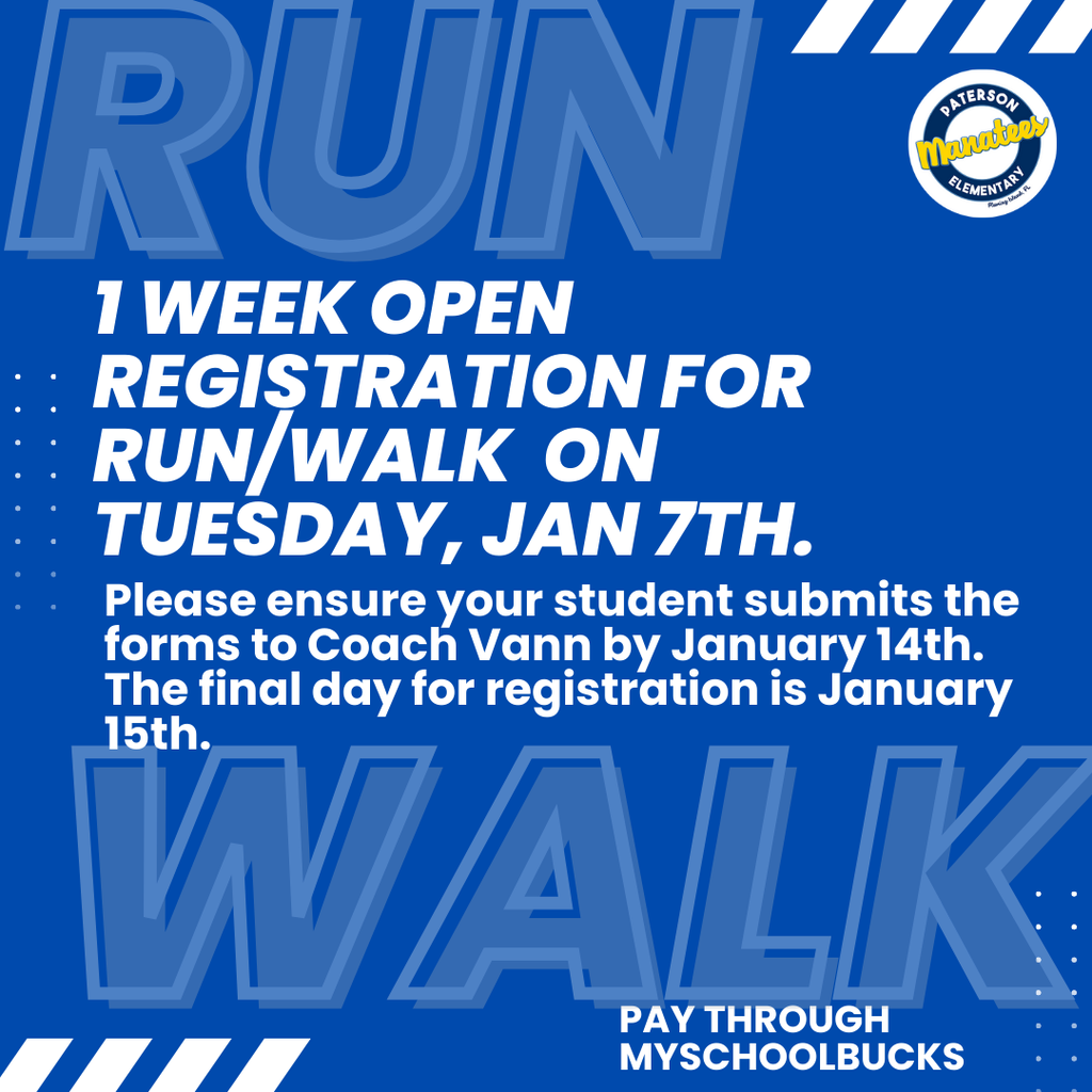 Run Walk Open Registration 