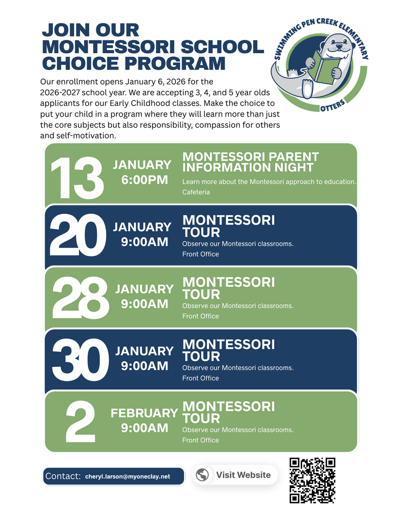 Montessori Tour Dates