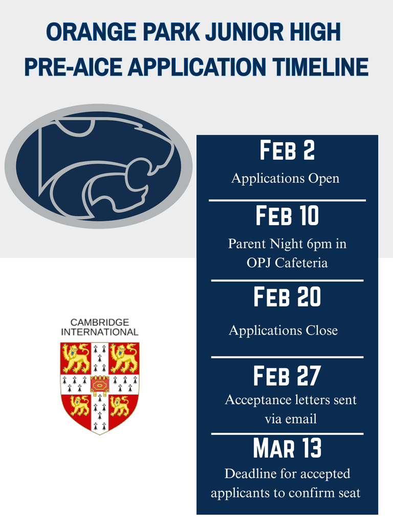 OPJH PreAice Information