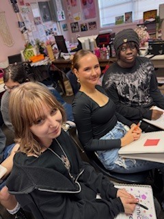 Ms. Wilson’s theatre students kicked off the new year by grounding themselves and setting meaningful intentions. This practice supports self-expression and character development in theatre while also strengthening essential life skills such as reflection, confidence, and personal growth. Students created both group and individual intentions, including writing a letter to their future selves to be opened on the last day of school—a powerful way to begin the year with purpose and vision.