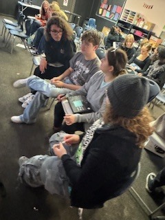 Ms. Wilson’s theatre students kicked off the new year by grounding themselves and setting meaningful intentions. This practice supports self-expression and character development in theatre while also strengthening essential life skills such as reflection, confidence, and personal growth. Students created both group and individual intentions, including writing a letter to their future selves to be opened on the last day of school—a powerful way to begin the year with purpose and vision.