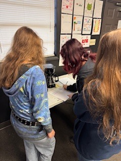 Ms. Wilson’s theatre students kicked off the new year by grounding themselves and setting meaningful intentions. This practice supports self-expression and character development in theatre while also strengthening essential life skills such as reflection, confidence, and personal growth. Students created both group and individual intentions, including writing a letter to their future selves to be opened on the last day of school—a powerful way to begin the year with purpose and vision.