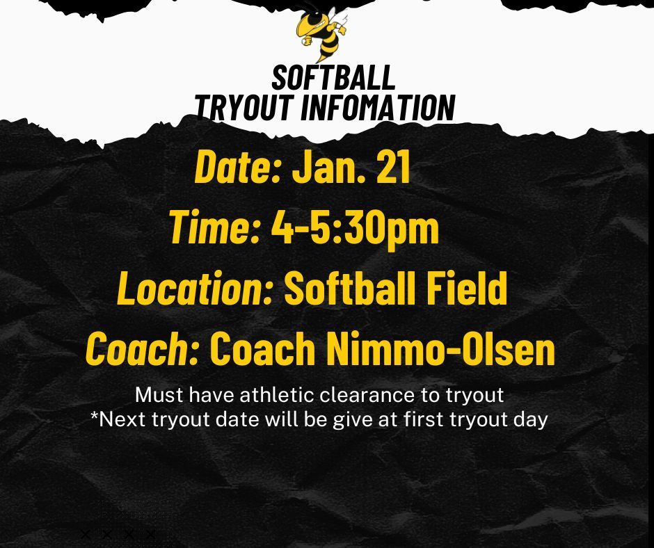 Softball Tryouts