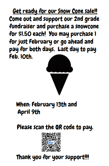 snow cone fundraiser