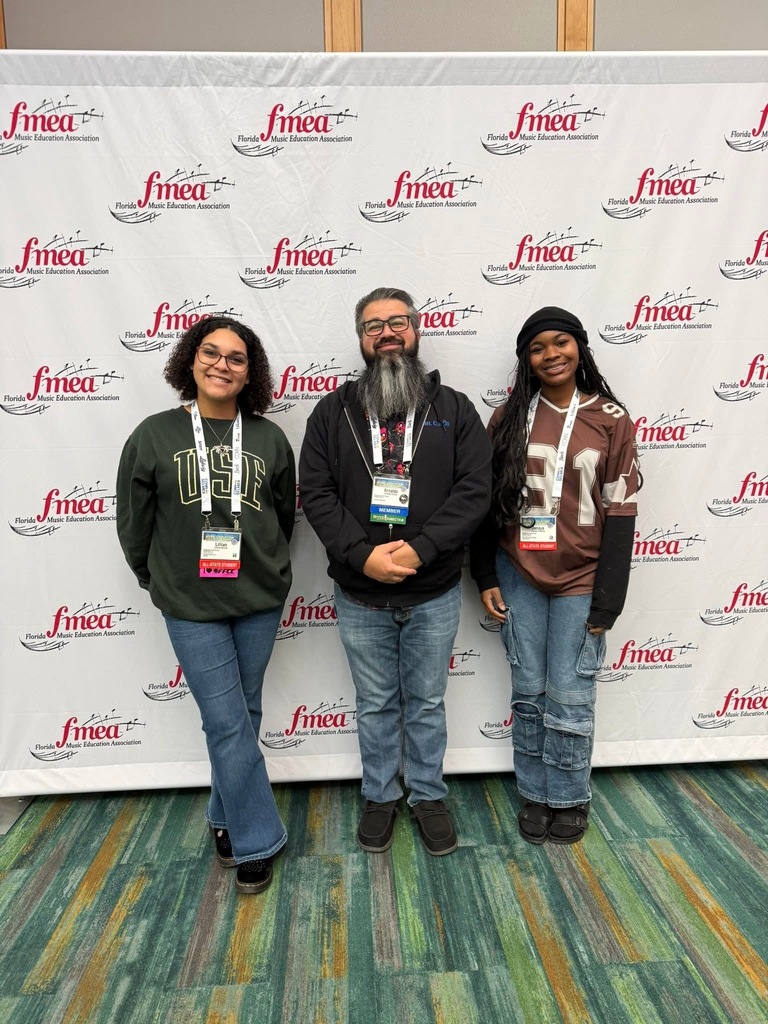 This past weekend, Ridgeview High School was proudly represented at the FMEA Professional Learning Conference, one of the largest music education events in the nation.  Congratulations to Lillian Michel, selected for the All-State Chorus, and Janaya Francis, selected for the All-State Band—an incredible achievement earned through a highly rigorous audition process recognizing Florida’s top student musicians.  We are so proud of Lillian and Janaya, and extend a huge thank you to their directors, Ms. Bice and Mr. Colón, for their exceptional instruction, dedication, and support. Panther Pride was on full display! 🐾🎶