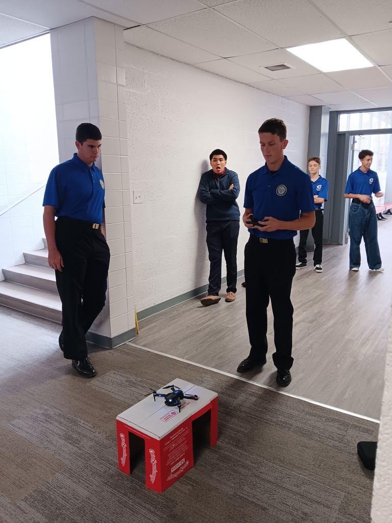 This Saturday, our NJROTC cadets took Ridgeview pride on the road! 🇺🇸🧠🚁 A few of our cadets traveled to Bishop Kenny High School to compete in the Brain Brawl and Drone Competition—and they brought their A-game. We’re proud to share that our team qualified for the Area 10 Championships in Brain Brawl!  Below are some highlights from the drone competition, where cadets showcased precision, teamwork, and problem-solving under pressure. Way to represent Ridgeview with excellence—keep soaring, Panthers!