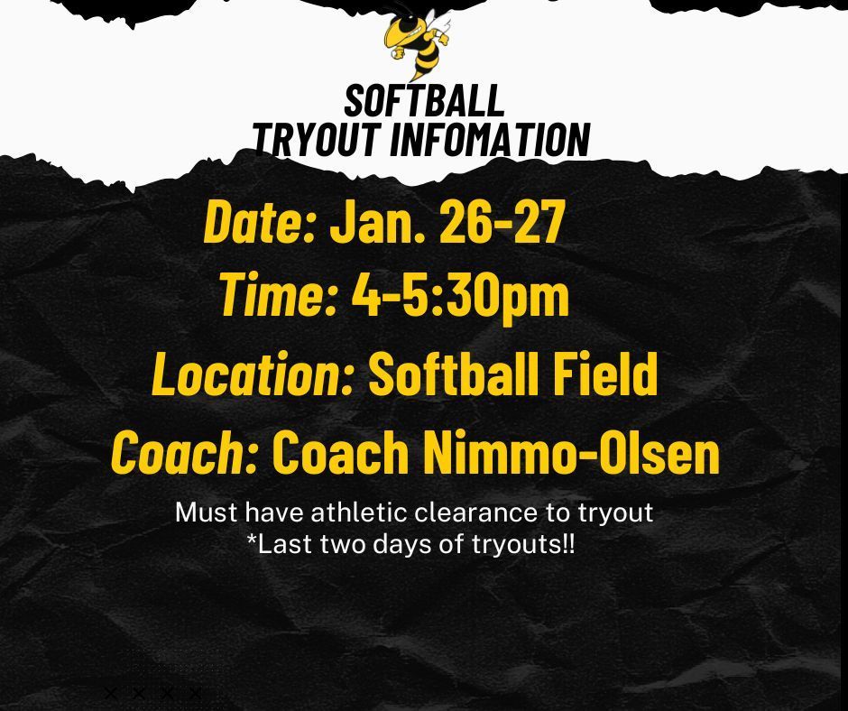 Oakleaf Jr. Athletics Softball Tryouts