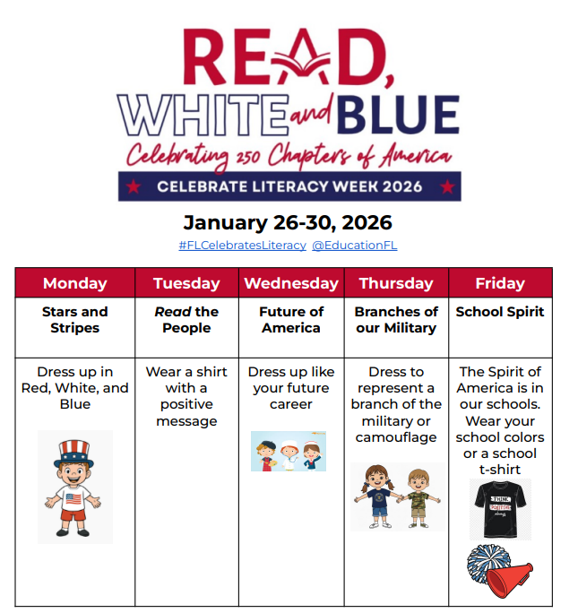 literacy week dress up days