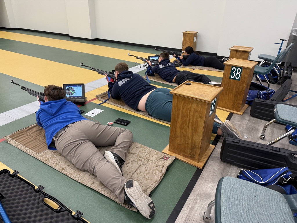 Last Saturday, NJROTC cadets Emma Sherard, Dylan Weeks, Logan Holman, and Keyrin Irias, who competed at the Area 10 Air Rifle Championships.  This marks the first time in the 25-year history of our JROTC program that Ridgeview cadets have competed at this level, a true milestone for our school. Their dedication, discipline, and commitment to excellence were on full display as they represented Ridgeview with pride and professionalism.  Congratulations to these cadets and their instructors for making Ridgeview history. We are proud of you! 