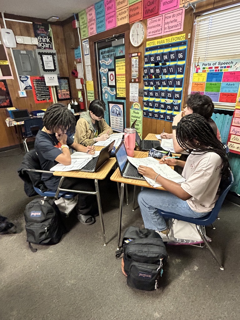 Ms. Pena’s Spanish 3 IB/AICE students were deeply engaged in rigorous language learning as they built proficiency and confidence in Spanish through meaningful, real-world application. Using their workbooks and digital tools, students expanded academic vocabulary related to the environment and recycling while practicing subjunctive forms and expressions of certainty through writing, conversation, and collaborative work. As outlined on the lesson agenda, students compared responses with peers, strengthened grammar skills, and applied their learning in context, meeting the high expectations of IB and AICE coursework while developing strong communication skills in Spanish.