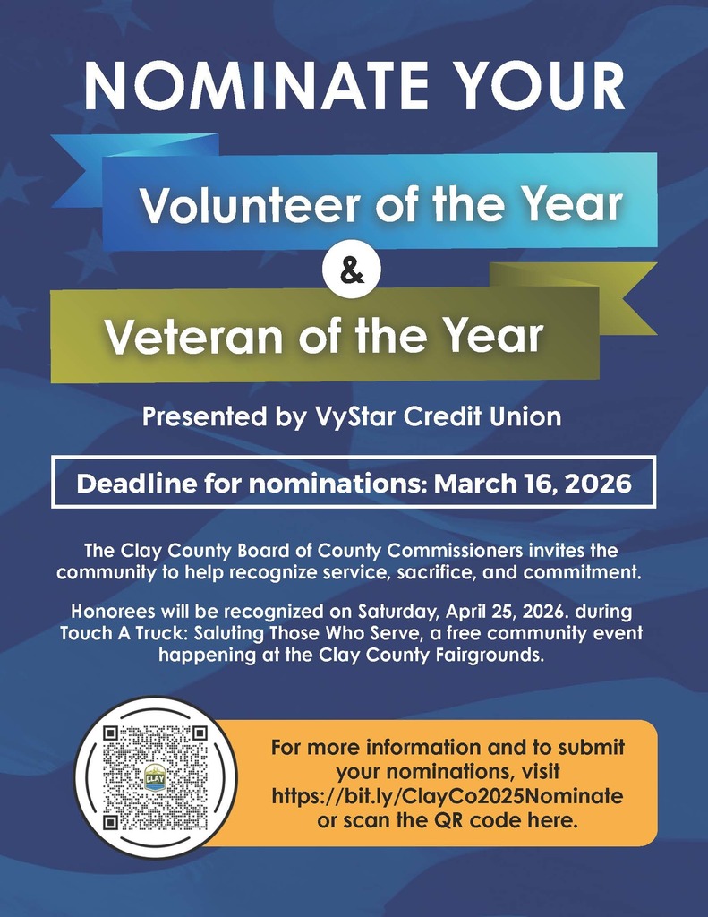 BCC Volunteer and Veteran of the Year Award Flyer