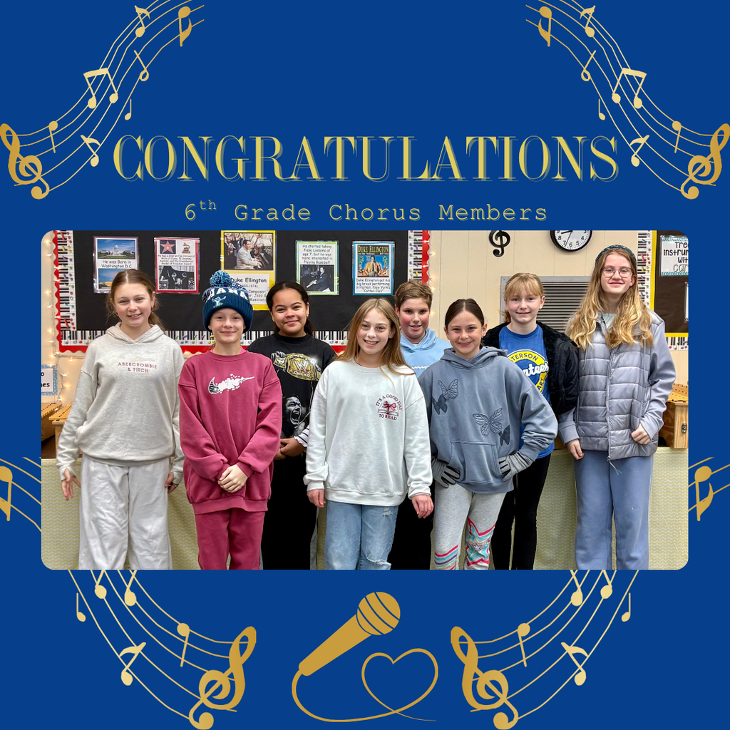 6th Grade All County Chorus Members 