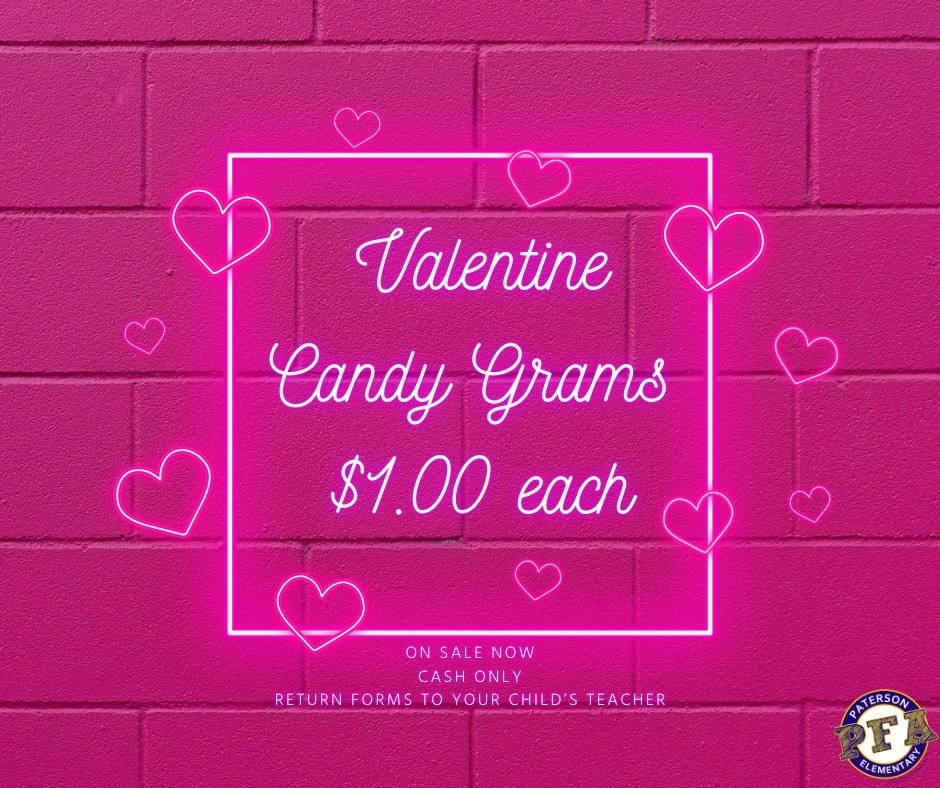 Valentine Candy Grams $1.00 Each