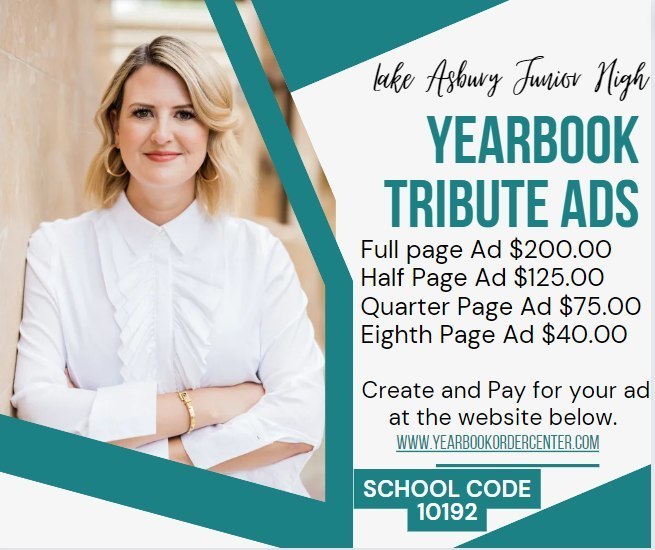 8th Grade Yearbook Tribute Ads