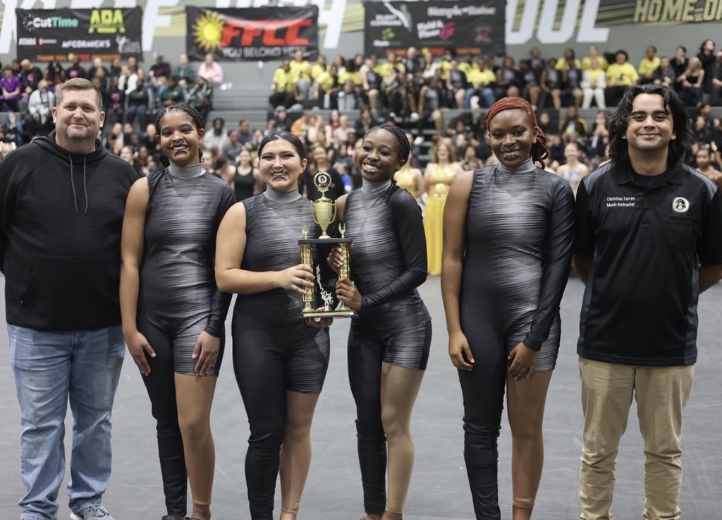 Winterguard and Indoor Percussion for their successful performances this weekend at FFCC Oakleaf! Our Winterguard placed First in Class AA and Indoor Percussion placed First in Class Open!