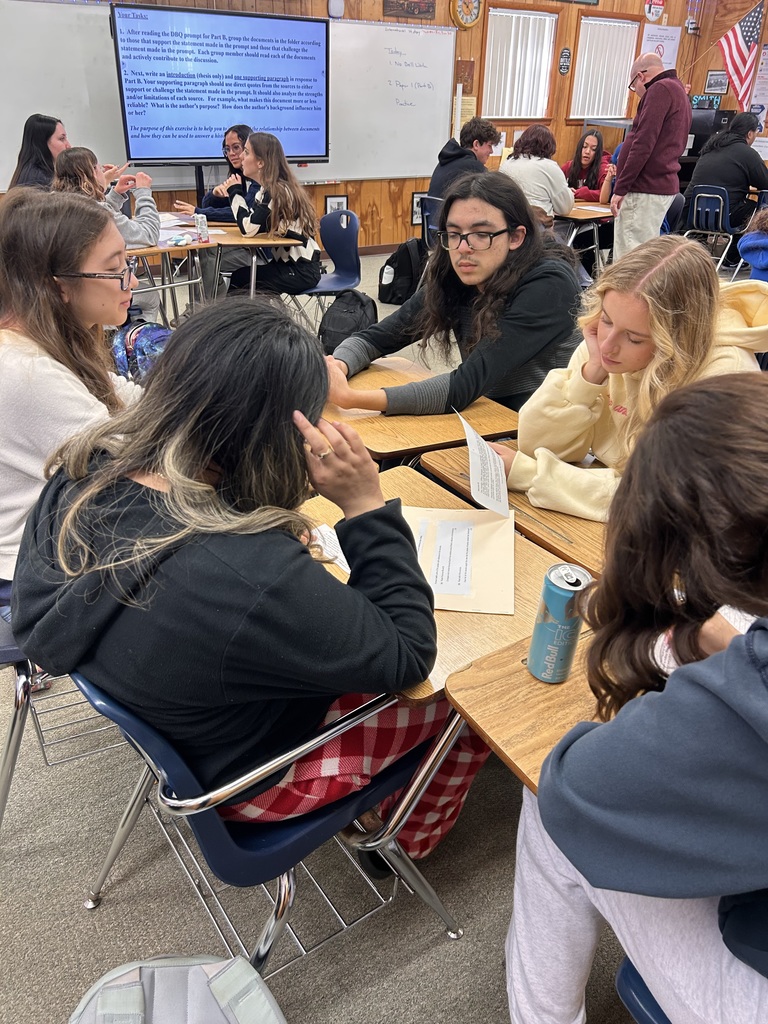Students in Mr. Smith’s AICE History class engaged in deep learning during a rigorous DBQ lesson focused on analyzing primary source documents related to the Anschluss. Working collaboratively, students evaluated source perspective and reliability, discussed whether evidence supported or challenged the prompt, and built on one another’s thinking to refine their thesis statements. Through purposeful academic discourse, students questioned interpretations, strengthened arguments, and demonstrated their ability to defend claims with evidence—key skills for success in AICE History. This lesson highlighted strong student ownership of learning and the high level of historical reasoning our students are developing every day at Ridgeview. 💙🐾