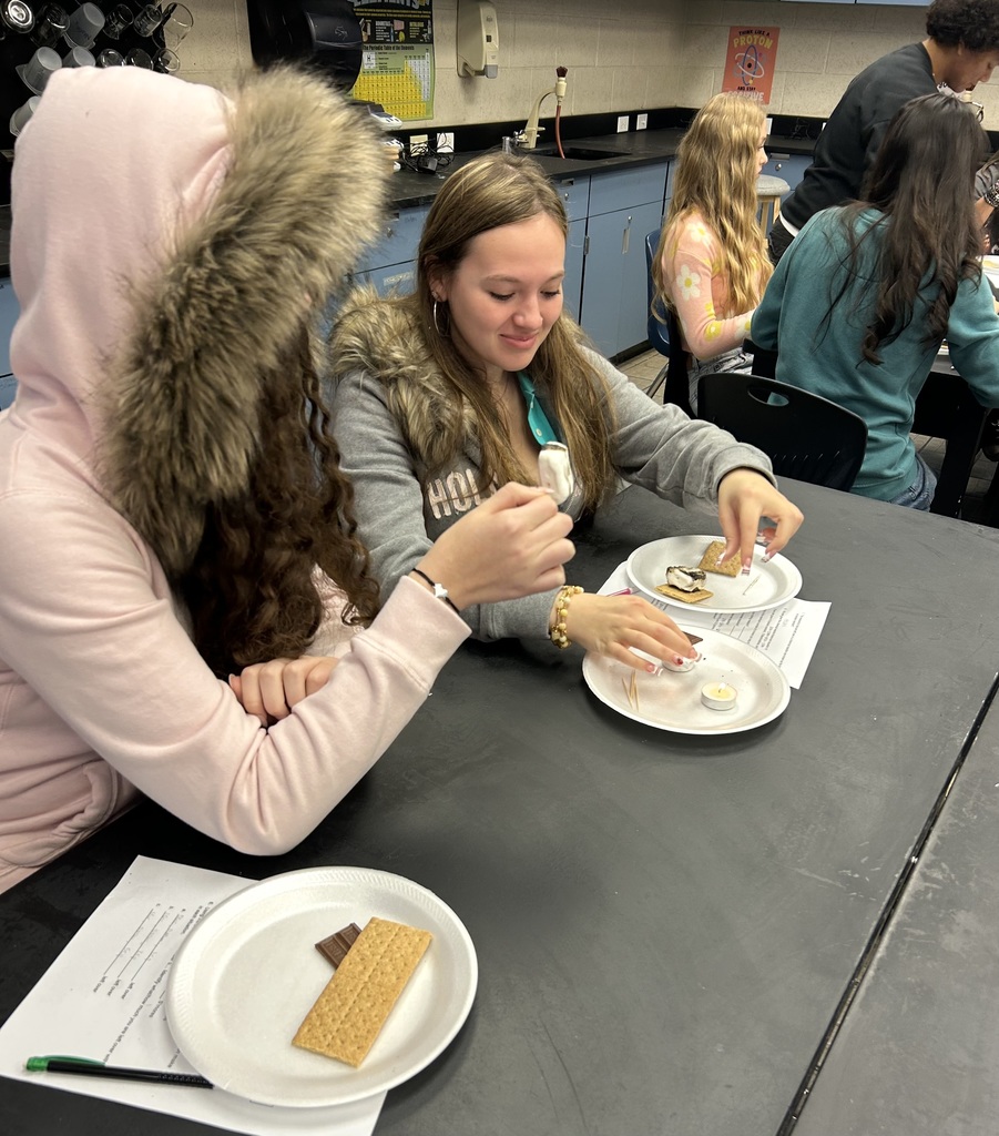 Ms. Fortner’s Pre-IB/AICE chemistry students wrapped up their stoichiometry unit with a fun (and tasty!) S’mores Stoichiometry Lab. After weeks of tackling grams, moles, and atom conversions, students put their math skills to work by determining limiting and excess reactants in a real-world scenario, making the perfect s’more! This hands-on lab brought complex calculations to life and was a well-earned treat for powering through a month of chemistry math. Learning is always better when it’s meaningful… and delicious!