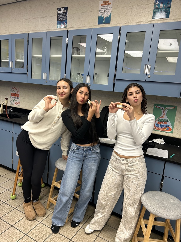 Ms. Fortner’s Pre-IB/AICE chemistry students wrapped up their stoichiometry unit with a fun (and tasty!) S’mores Stoichiometry Lab. After weeks of tackling grams, moles, and atom conversions, students put their math skills to work by determining limiting and excess reactants in a real-world scenario, making the perfect s’more! This hands-on lab brought complex calculations to life and was a well-earned treat for powering through a month of chemistry math. Learning is always better when it’s meaningful… and delicious!