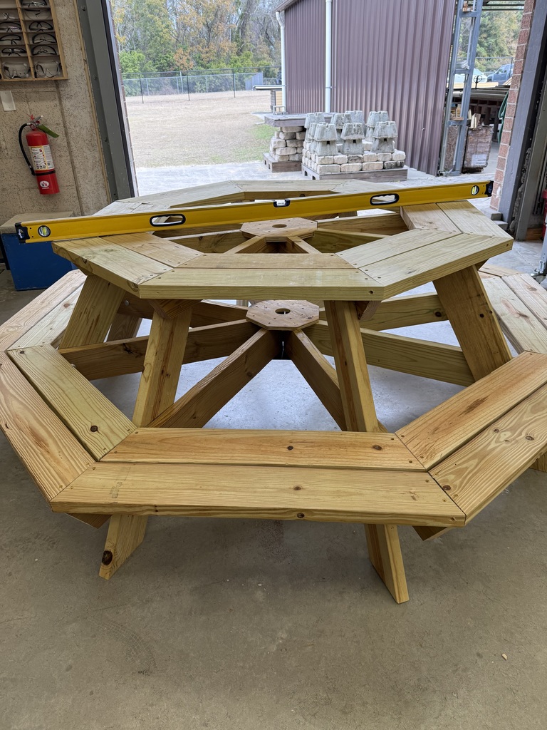 Mr. Bruchak and his carpentry students have been hard at work, showcasing their craftsmanship and teamwork as they continue building quality projects for our campus. From precise measurements to safe use of tools to strong construction techniques, students are applying real-world skills that will serve them well beyond the classroom. Hands-on learning like this is what Career & Technical Education is all about: creating, problem-solving, and taking pride in a job well done. Great work by Mr. Bruchak and our talented student builders! 