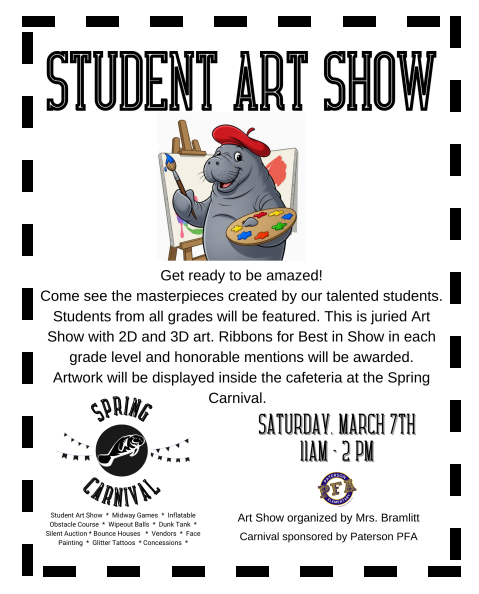 PES Art Show at the Spring Carnival