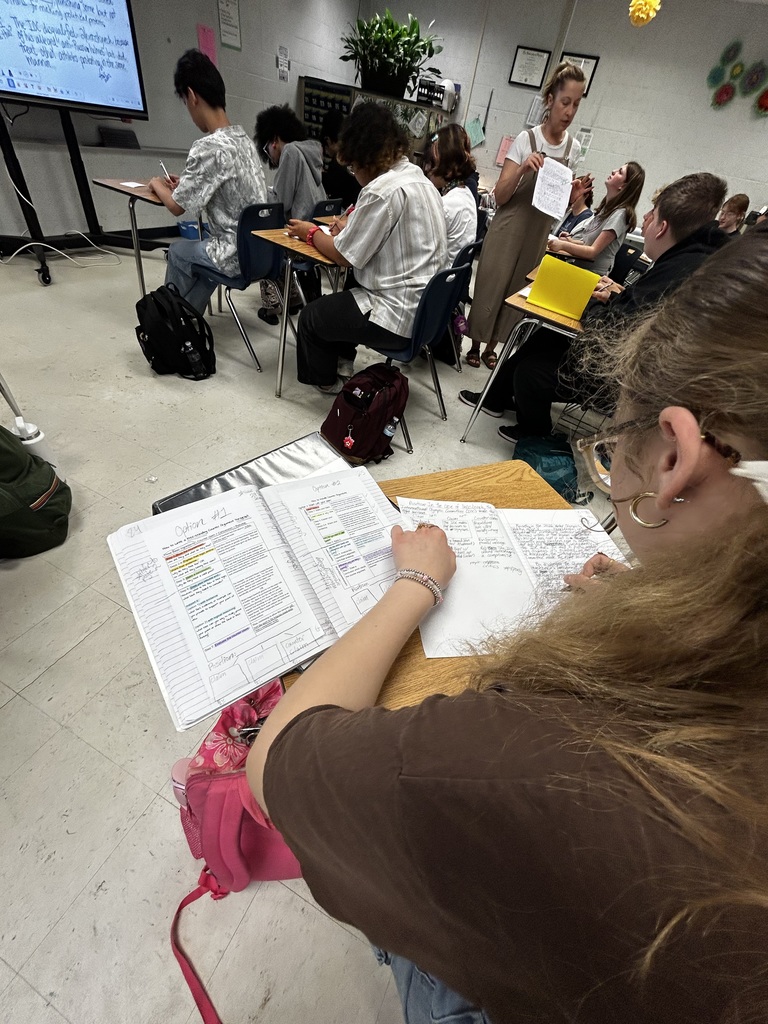 Ms. Thomas’s 9th-grade AICE General Paper students were fully immersed in the writing process as they prepared for their AICE assessment, drafting and refining analytical body paragraphs rooted in clear claims, structured reasoning, and purposeful evidence. Students annotated sources, organized ideas in their notebooks, and translated planning into polished written responses while receiving targeted feedback and guidance, strengthening both their argument development and academic writing stamina, exactly the kind of focused, intentional practice that builds confident AICE thinkers and writers.