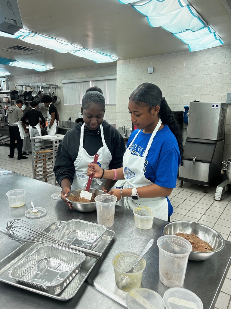 Ms. LaPierre’s culinary students put a nutritious twist on a classic favorite by baking brownies using healthy ingredient substitutions, including applesauce in place of traditional fats. As they measured, mixed, and baked, students learned how smart swaps can maintain flavor and texture while improving nutritional value—building both kitchen skills and an understanding of balanced cooking. A delicious way to show that healthy choices can still taste great!