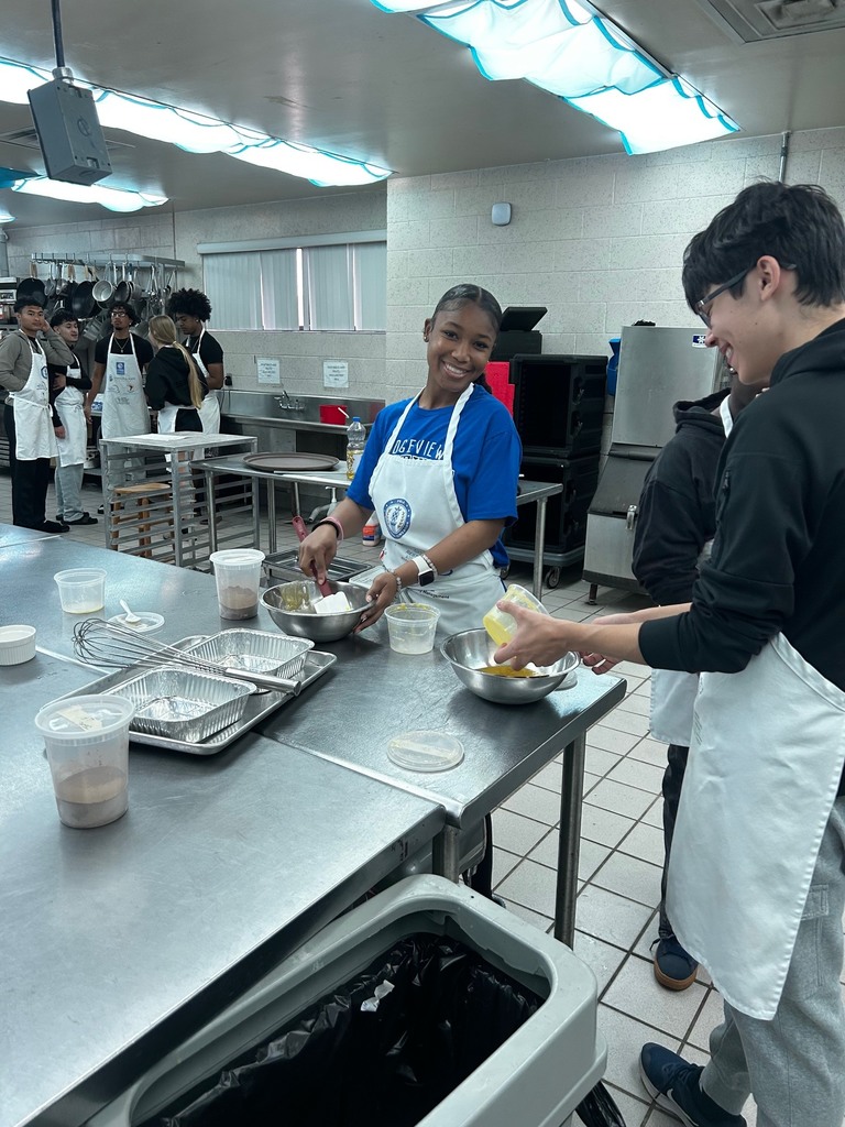 Ms. LaPierre’s culinary students put a nutritious twist on a classic favorite by baking brownies using healthy ingredient substitutions, including applesauce in place of traditional fats. As they measured, mixed, and baked, students learned how smart swaps can maintain flavor and texture while improving nutritional value—building both kitchen skills and an understanding of balanced cooking. A delicious way to show that healthy choices can still taste great!