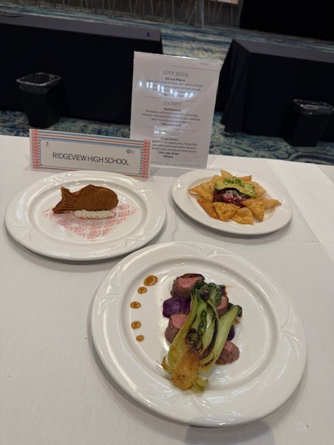 Huge congratulations to our Ridgeview culinary students who competed in the Florida ProStart Culinary Competition this past weekend! In a historic moment for our program, our Culinary Team—CJ, Ricky, Cole, and Gavin—broke into the winner’s circle for the first time, earning an outstanding 4th place finish out of 30 schools across the state of Florida, the highest ranking in Ridgeview history. Their teamwork, precision, and professionalism truly shined on a statewide stage. We are also proud of Selia, who represented Ridgeview with excellence in the Decorative Food Centerpiece category. These students exemplify the dedication, skill, and Panther pride that define our culinary program.