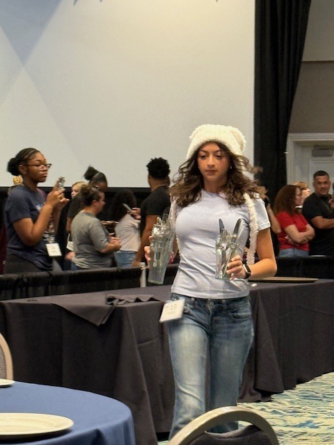 Huge congratulations to our Ridgeview culinary students who competed in the Florida ProStart Culinary Competition this past weekend! Our Waiter Relay team—Yuri, Kendall, and Andreya—delivered an outstanding performance in a fast-paced, high-pressure, timed event, earning an impressive 5th place finish in the state of Florida. Competing against schools from across the state, the team was challenged to demonstrate precision, speed, communication, and professionalism as they navigated a demanding relay course under strict time constraints. Their focus, teamwork, and composure under pressure truly stood out and reflect the high level of training and dedication within our culinary program. We are incredibly proud of their accomplishment and the Panther pride they represented on a statewide stag