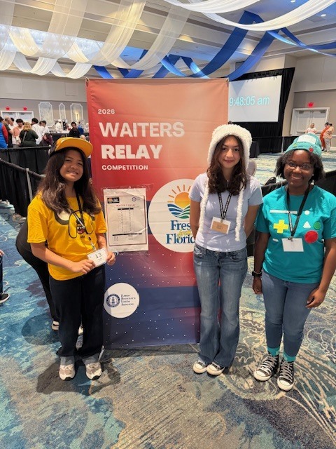 Huge congratulations to our Ridgeview culinary students who competed in the Florida ProStart Culinary Competition this past weekend! Our Waiter Relay team—Yuri, Kendall, and Andreya—delivered an outstanding performance in a fast-paced, high-pressure, timed event, earning an impressive 5th place finish in the state of Florida. Competing against schools from across the state, the team was challenged to demonstrate precision, speed, communication, and professionalism as they navigated a demanding relay course under strict time constraints. Their focus, teamwork, and composure under pressure truly stood out and reflect the high level of training and dedication within our culinary program. We are incredibly proud of their accomplishment and the Panther pride they represented on a statewide stag