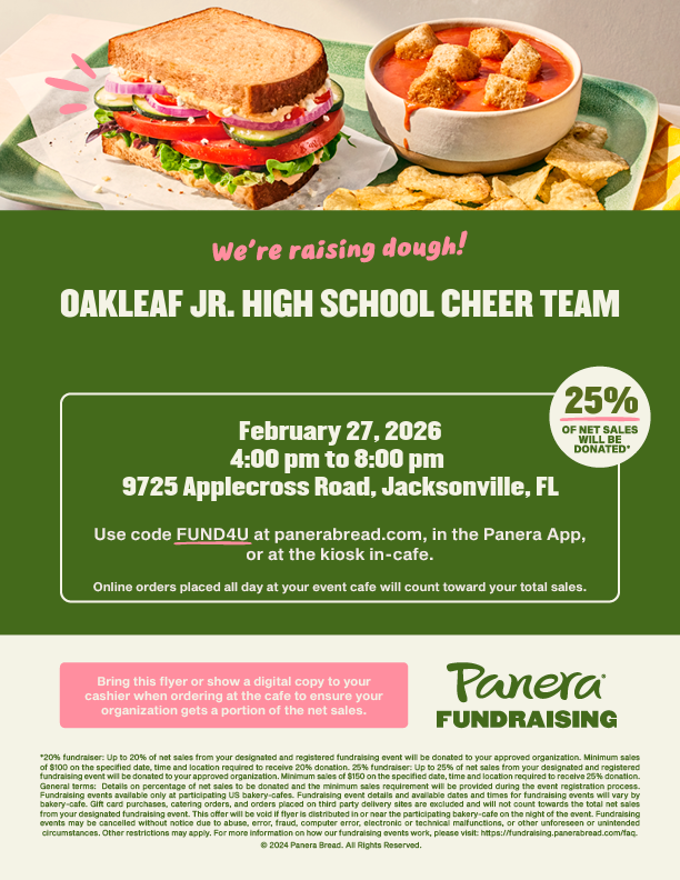 OJH Cheer Fundraiser