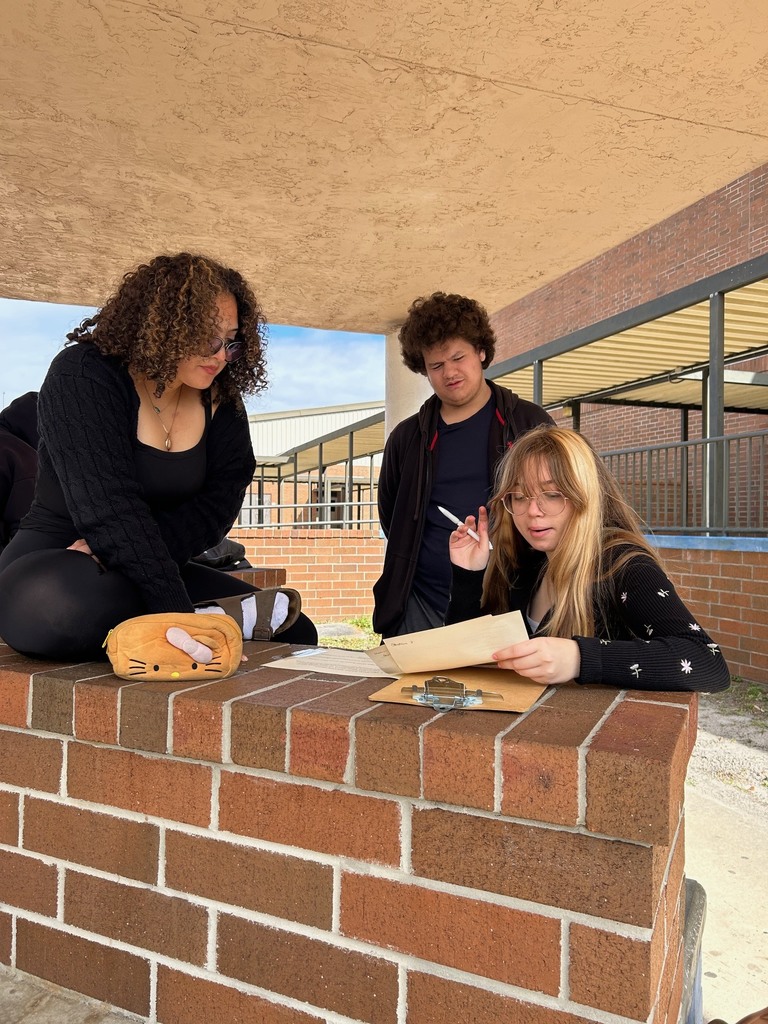 Mr. Ley’s IB Digital Society students took their learning to the courtyard as they worked collaboratively to analyze real-world ethical issues connected to Information Technology in preparation for their IB Digital Society exam. Students discussed how economic factors such as externalities, tariffs, trade-offs, net neutrality, and digital graveyards influence network decisions and their broader impact on society. Through discussion, debate, and problem-solving, students connected new concepts to prior learning, demonstrating their ability to think critically and apply knowledge across disciplines.