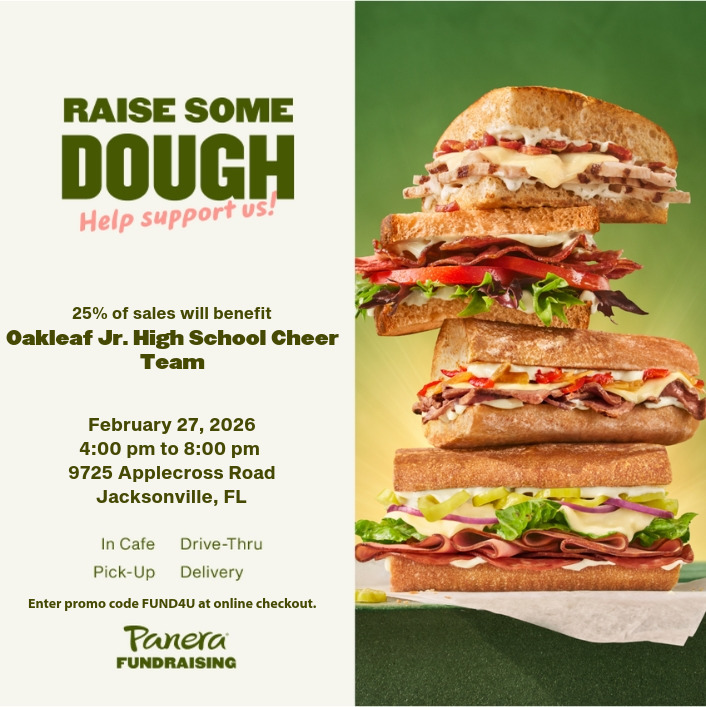 Oakleaf Jr. Cheer Fundraiser