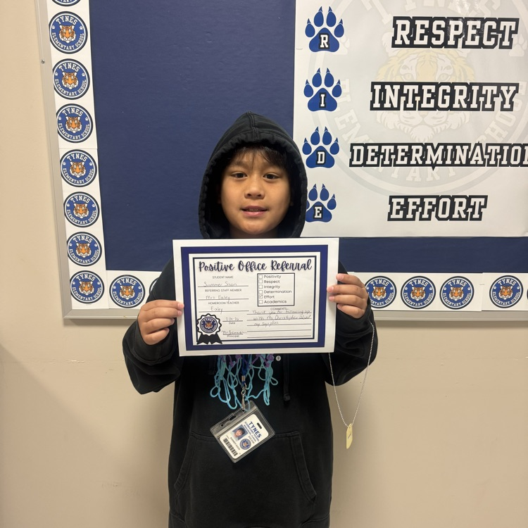 Summer has shown great effort in the classroom and continues to work hard every day. Keep up the amazing work!