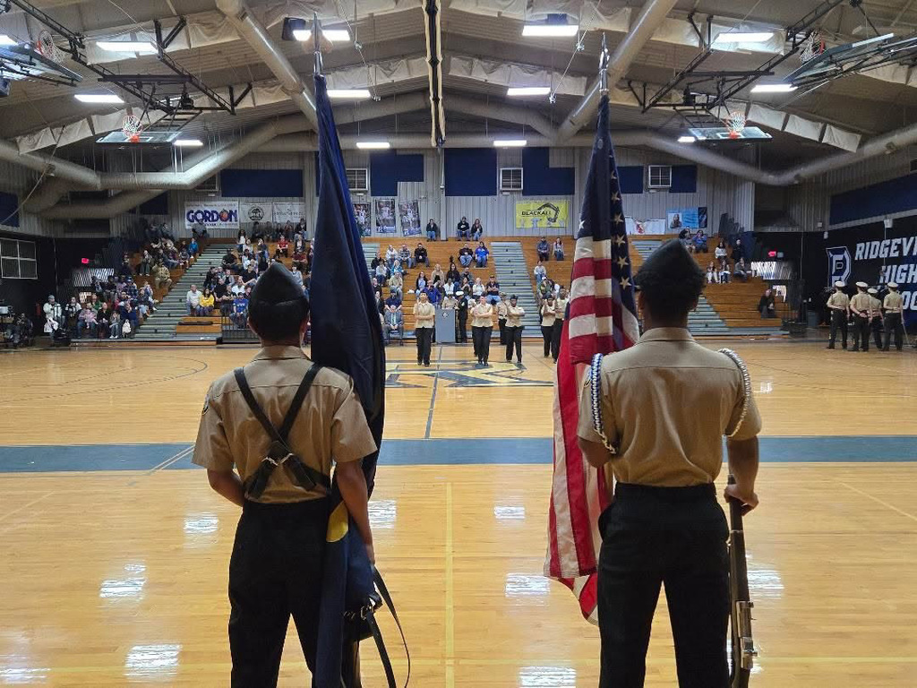 On Tuesday, our Ridgeview NJROTC cadets demonstrated the discipline, dedication, and leadership that define their program during their Annual Military Inspection (AMI) and Pass-In-Review Ceremony. This event is a testament to our cadets’ hard work and commitment, as they showcased their skills, precision, and teamwork in front of distinguished guests, instructors, and proud families.  The AMI evaluates the unit’s performance, ensuring our cadets uphold the highest standards of the NJROTC program. Following the inspection, the Pass-In-Review Ceremony celebrates their achievements and the proud traditions of military excellence.  A huge congratulations to our cadets and instructors for their outstanding performance! Your dedication to leadership, service, and excellence continues to make Ridgeview proud. #PanthersRISE