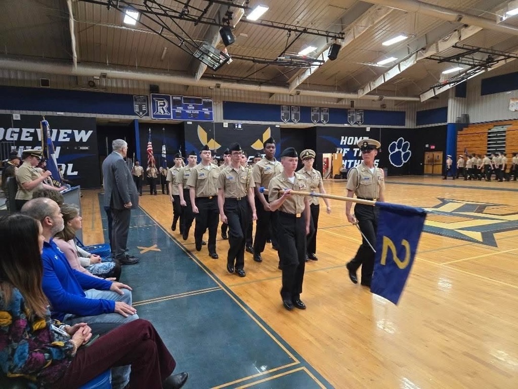 On Tuesday, our Ridgeview NJROTC cadets demonstrated the discipline, dedication, and leadership that define their program during their Annual Military Inspection (AMI) and Pass-In-Review Ceremony. This event is a testament to our cadets’ hard work and commitment, as they showcased their skills, precision, and teamwork in front of distinguished guests, instructors, and proud families.  The AMI evaluates the unit’s performance, ensuring our cadets uphold the highest standards of the NJROTC program. Following the inspection, the Pass-In-Review Ceremony celebrates their achievements and the proud traditions of military excellence.  A huge congratulations to our cadets and instructors for their outstanding performance! Your dedication to leadership, service, and excellence continues to make Ridgeview proud. #PanthersRISE
