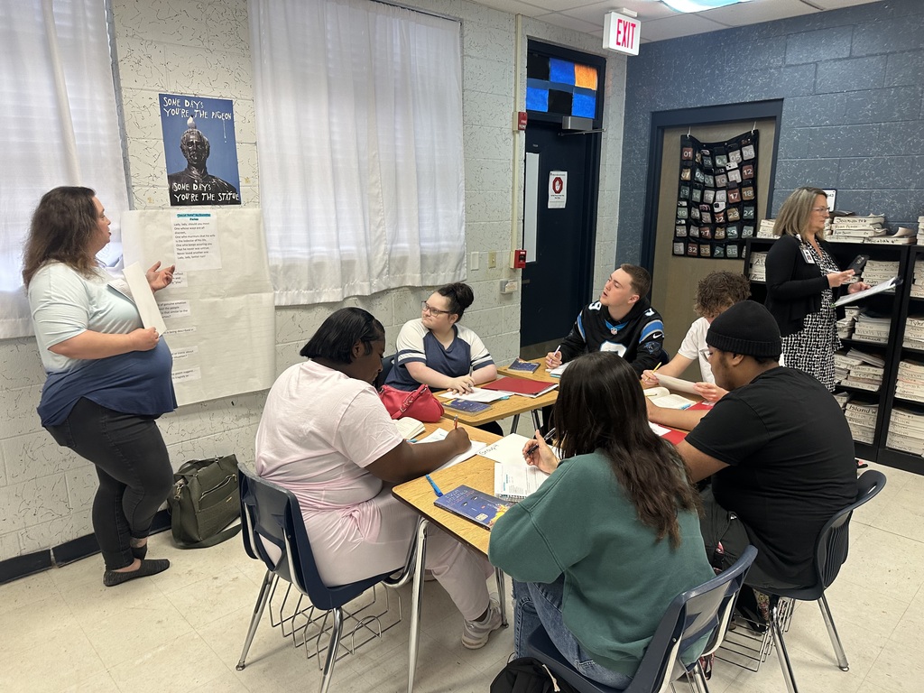 Students in Ms. Michaels and Mr. Gonzalez’s classes were deeply engaged as they worked collaboratively to analyze four different poems while making intentional connections to The Great Gatsby. From the start, each group examined how the poems reflected Fitzgerald’s themes of wealth, illusion, perception, tragedy, and the human desire for more. Students took ownership of their texts, closely analyzing words, imagery, tone, and symbolism to uncover deeper meaning. Through shared annotation and purposeful discussion, they supported their ideas with clear textual evidence, referenced characters and events from the novel, and engaged in strong academic dialogue. This is what student-centered instruction looks like — students doing the cognitive work, thinking critically, and making powerful cross-text connections.