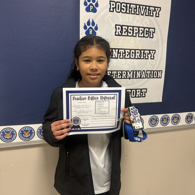 We are proud to recognize Arantxa for always creating a positive and happy environment and for showing Tiger Pride every single day!