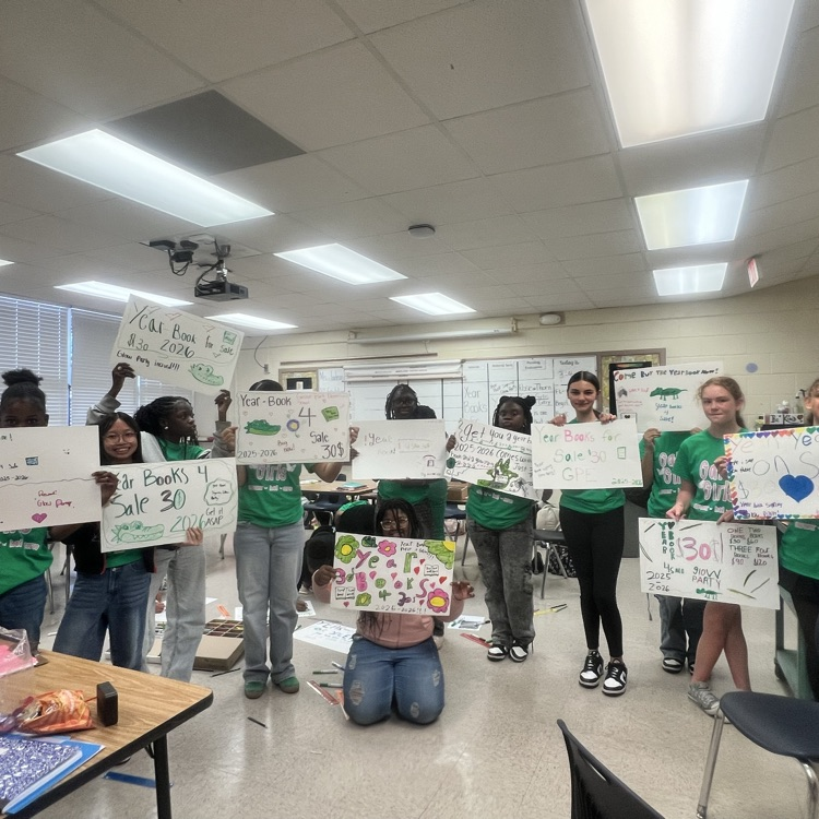 Gator Girls Yearbook poster making 
