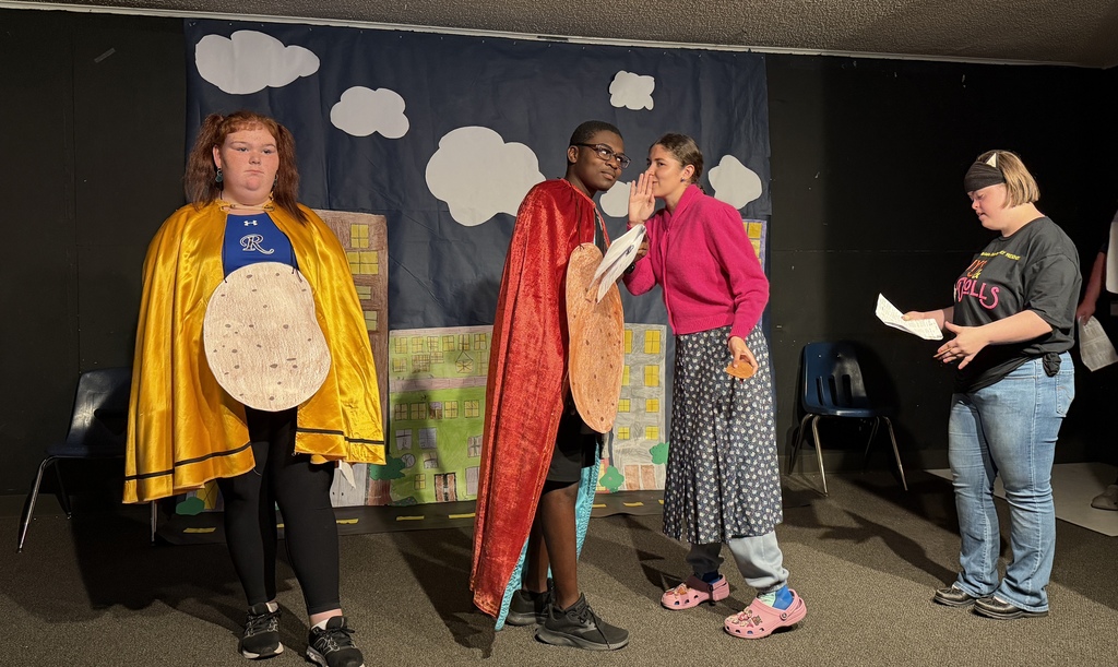 Last week, students in Ms. McDade’s General Theater class brought creativity and energy to the stage as they performed Captain Potato Head. In addition to acting in the production, students also designed and created their own costumes and helped develop the overall look of the performance, showcasing their creativity both on and off the stage. The project allowed students to build confidence, collaboration, and theatrical skills while bringing the story to life for their audience.