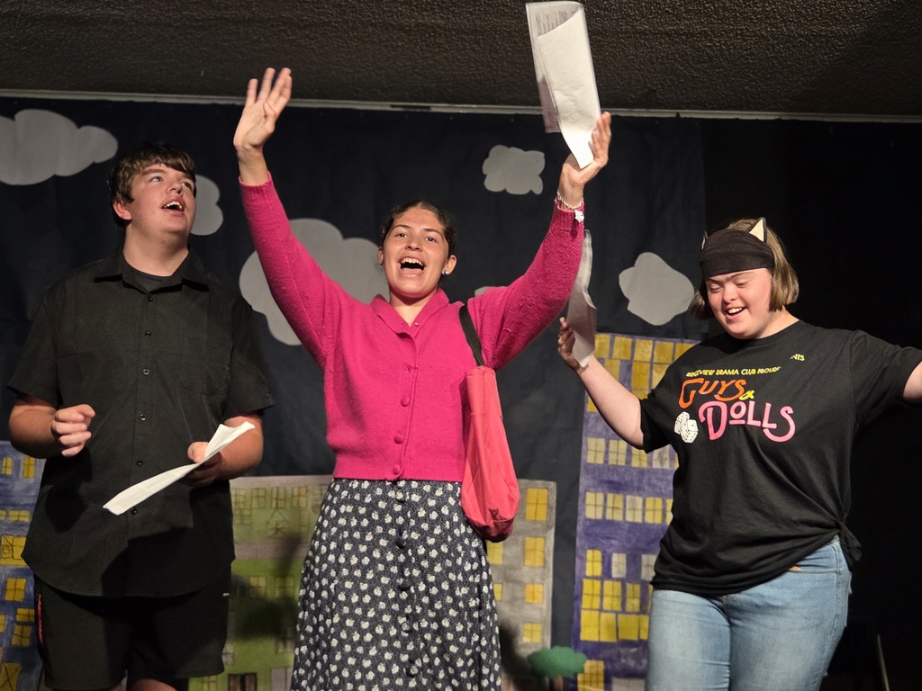 Last week, students in Ms. McDade’s General Theater class brought creativity and energy to the stage as they performed Captain Potato Head. In addition to acting in the production, students also designed and created their own costumes and helped develop the overall look of the performance, showcasing their creativity both on and off the stage. The project allowed students to build confidence, collaboration, and theatrical skills while bringing the story to life for their audience.