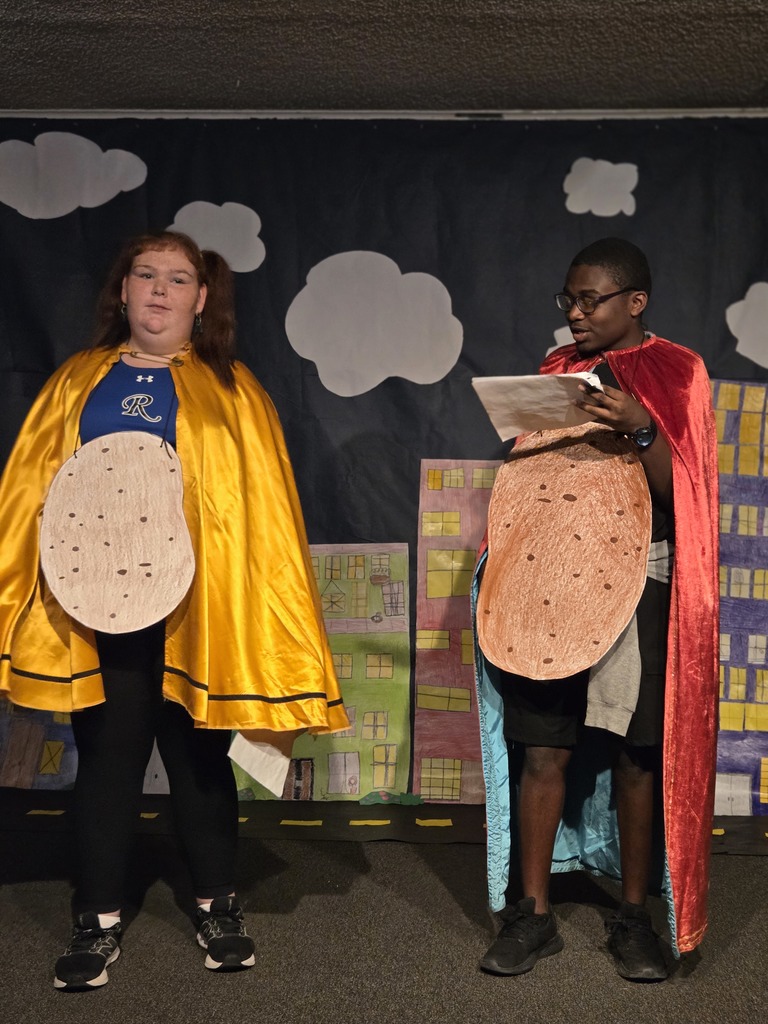 Last week, students in Ms. McDade’s General Theater class brought creativity and energy to the stage as they performed Captain Potato Head. In addition to acting in the production, students also designed and created their own costumes and helped develop the overall look of the performance, showcasing their creativity both on and off the stage. The project allowed students to build confidence, collaboration, and theatrical skills while bringing the story to life for their audience.